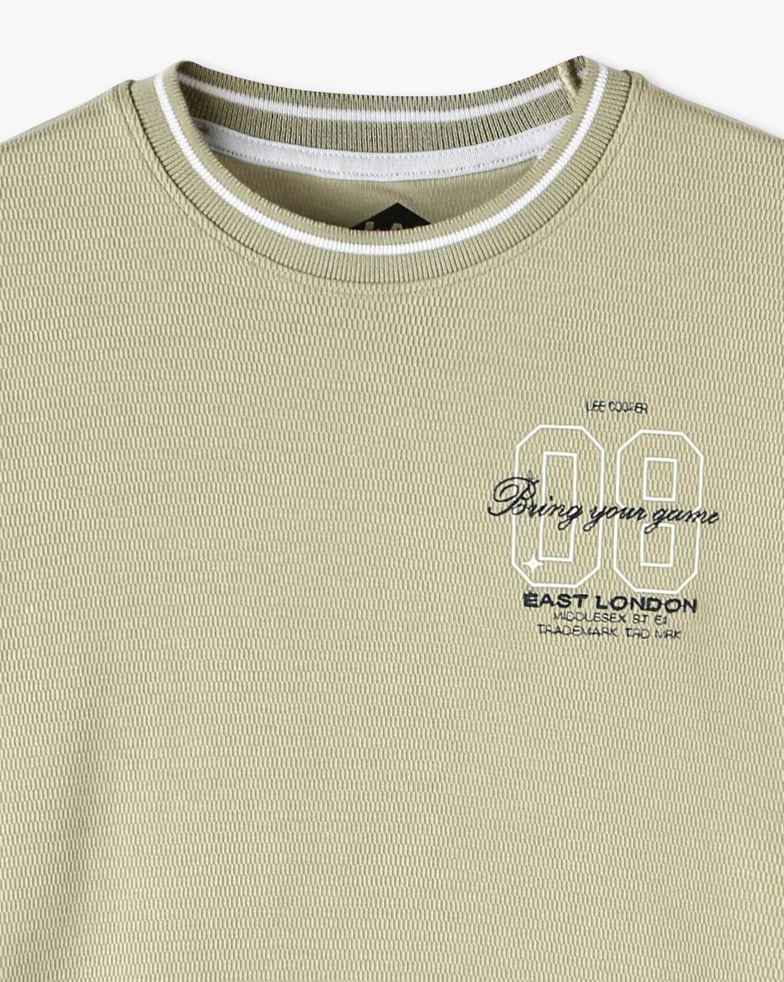 Boys Typographic Print Regular Fit T-Shirt