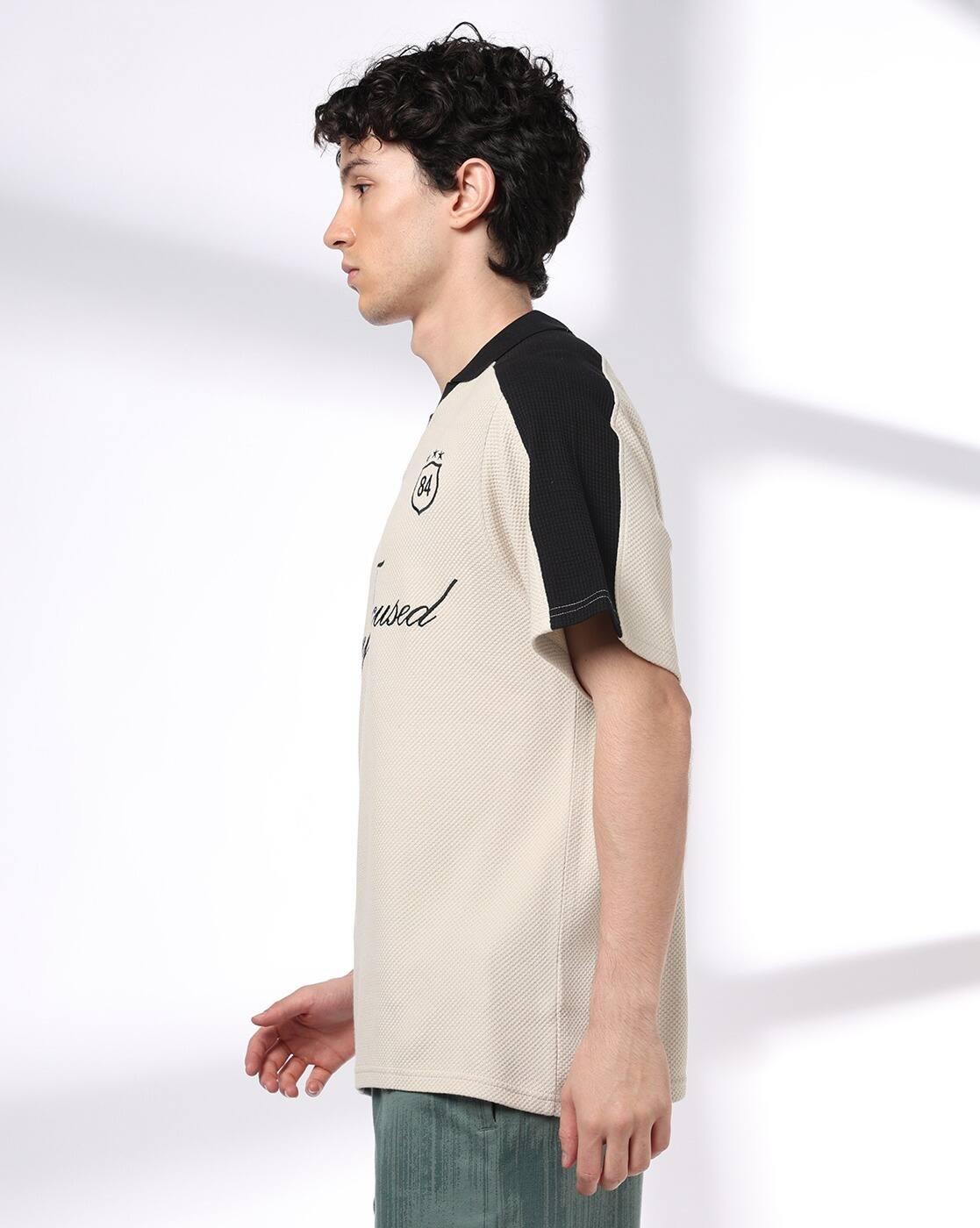 Men Embroidered Regular Fit Polo T-Shirt