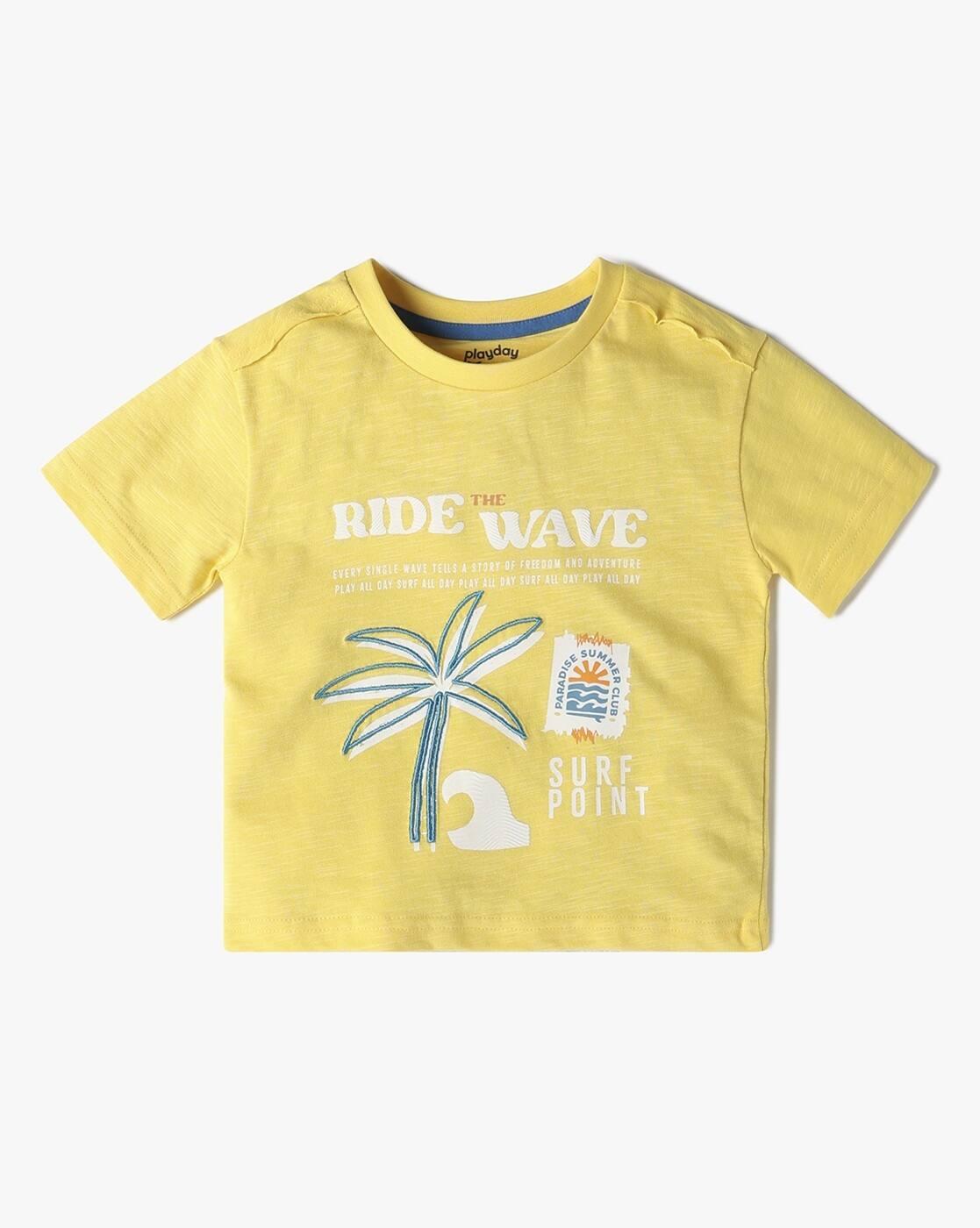 Boys Pack of 2 Graphic Print Relaxed Fit Round-Neck T-Shirts