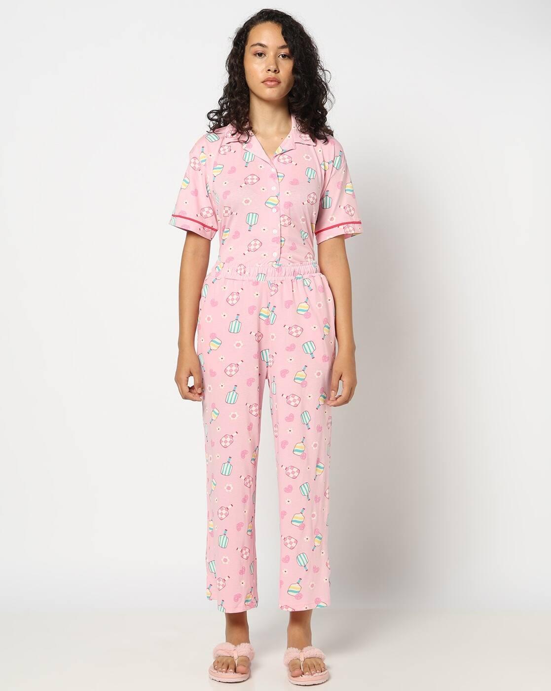 Women All-Over Print Relaxed Fit Pyjamas