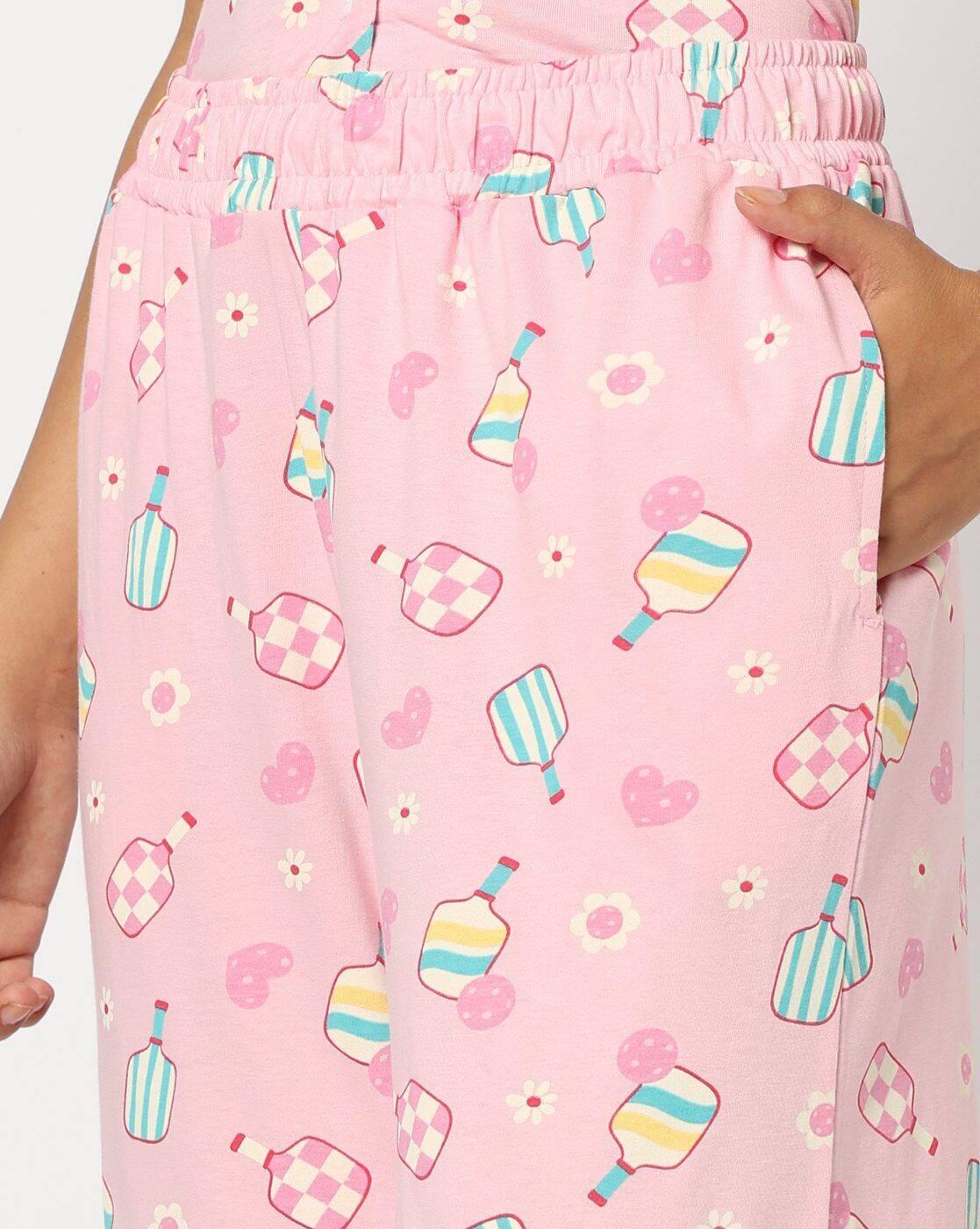 Women All-Over Print Relaxed Fit Pyjamas
