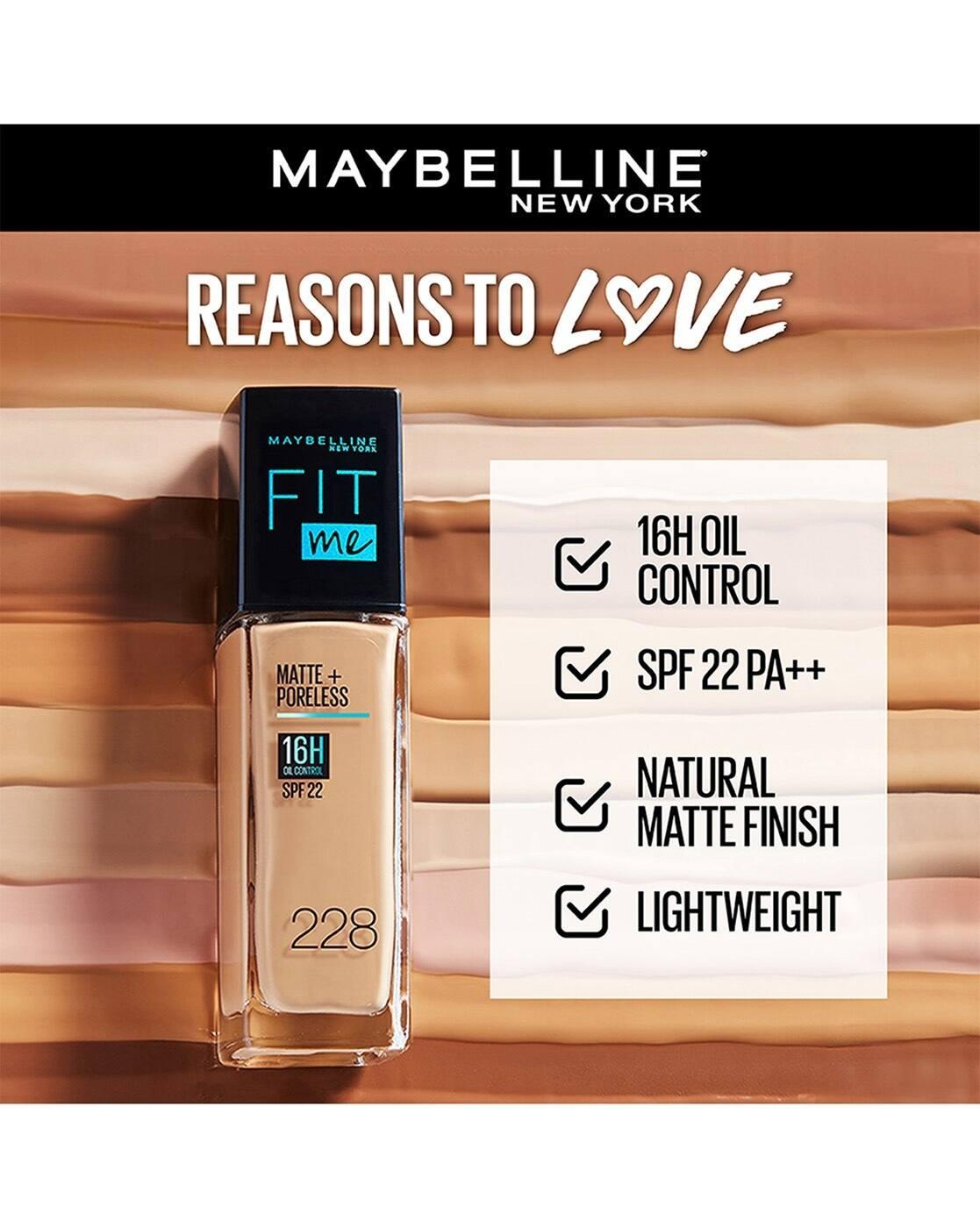 Fit Me Matte + Poreless Liquid Foundation SPF 22 - 128 Warm Nude