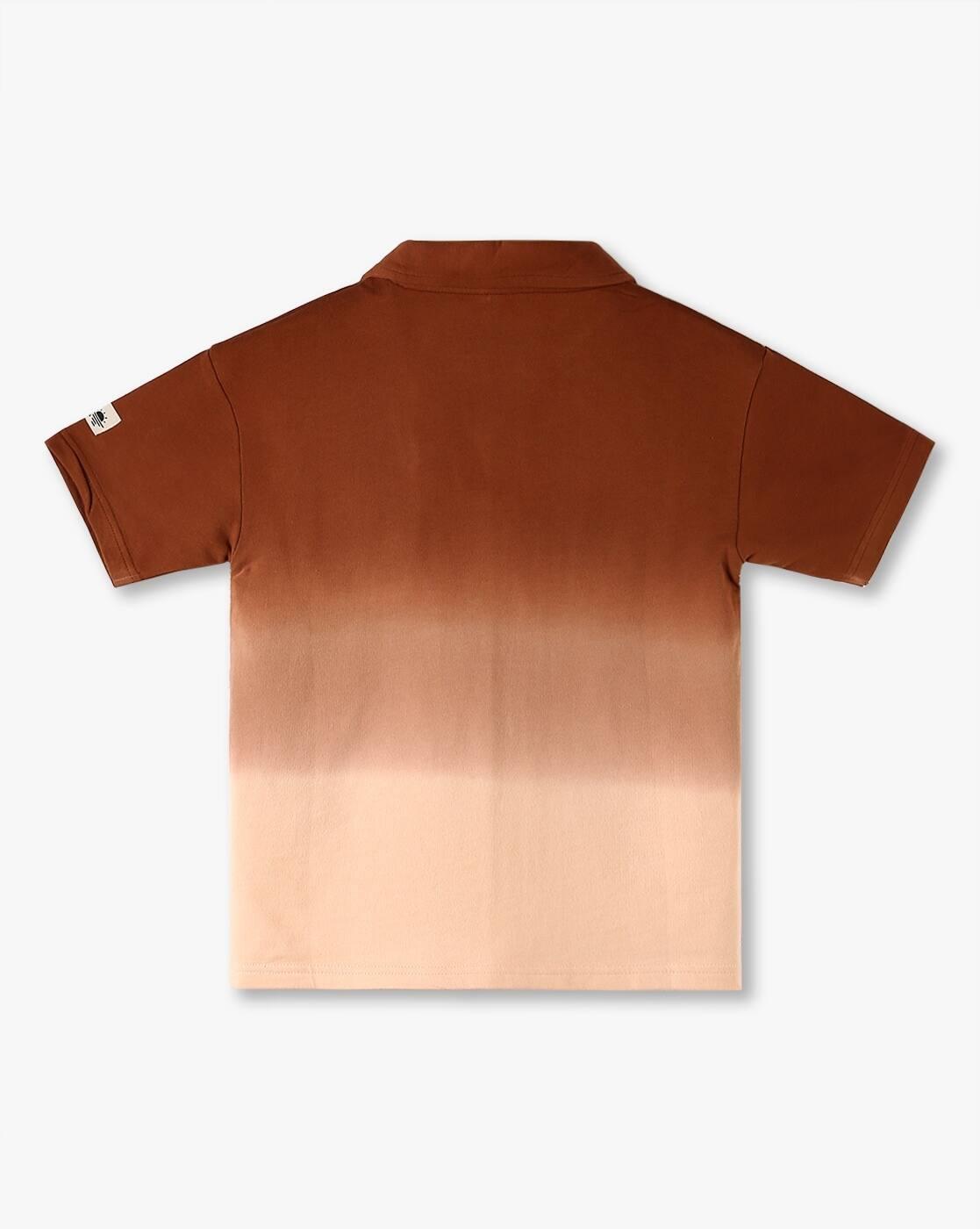 Boys Tie & Dye Tailored Fit Polo T-Shirt