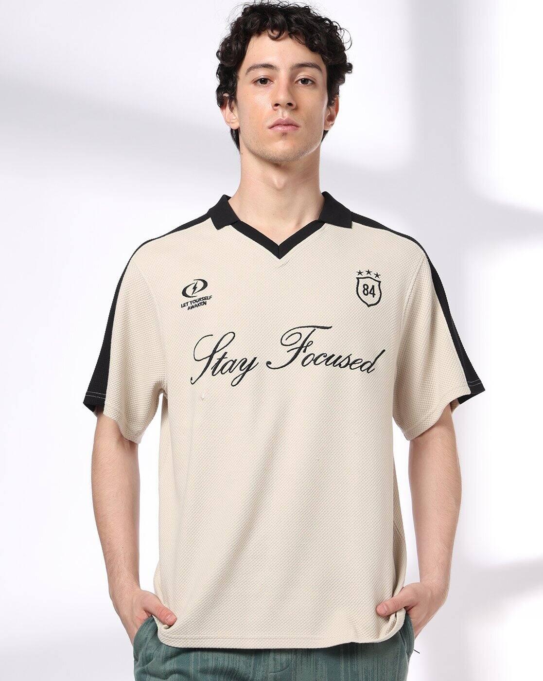 Men Embroidered Regular Fit Polo T-Shirt