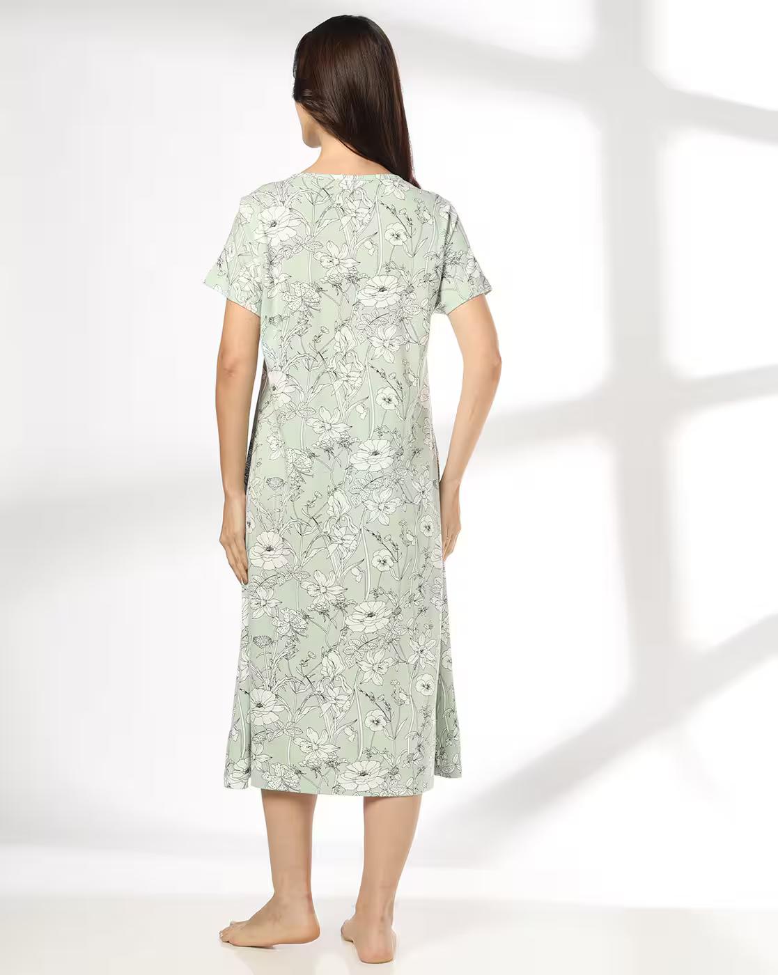 Women All-Over Floral Print Nightie
