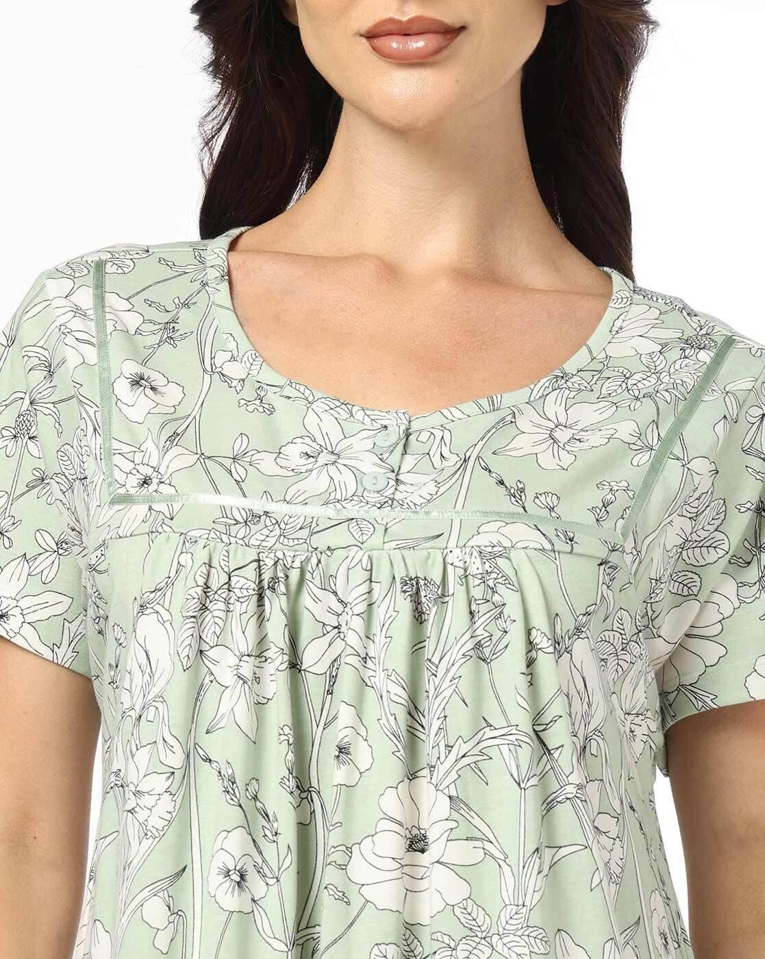 Women All-Over Floral Print Nightie