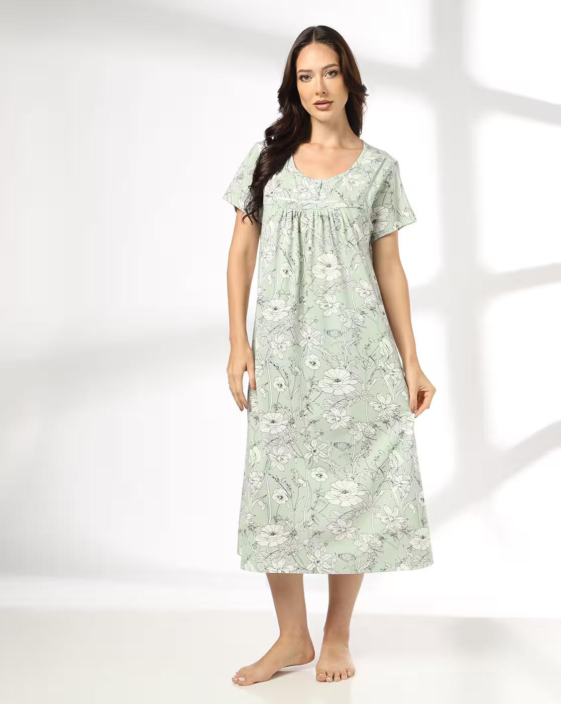 Women All-Over Floral Print Nightie