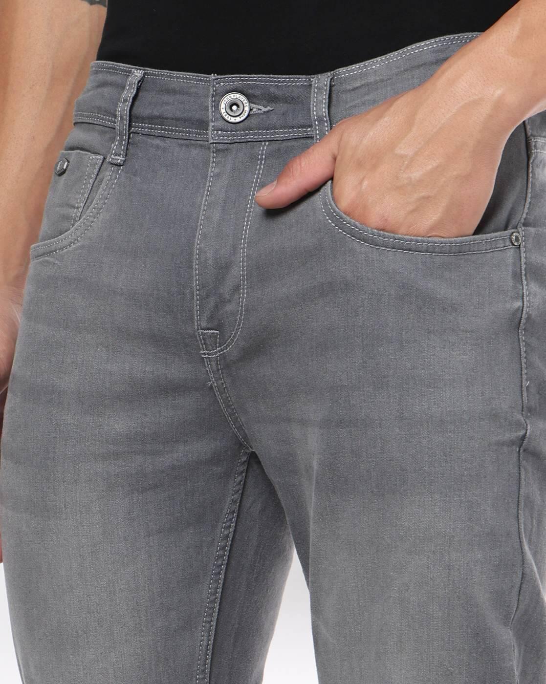 Men Lightly Washed Skinny Fit Jeans