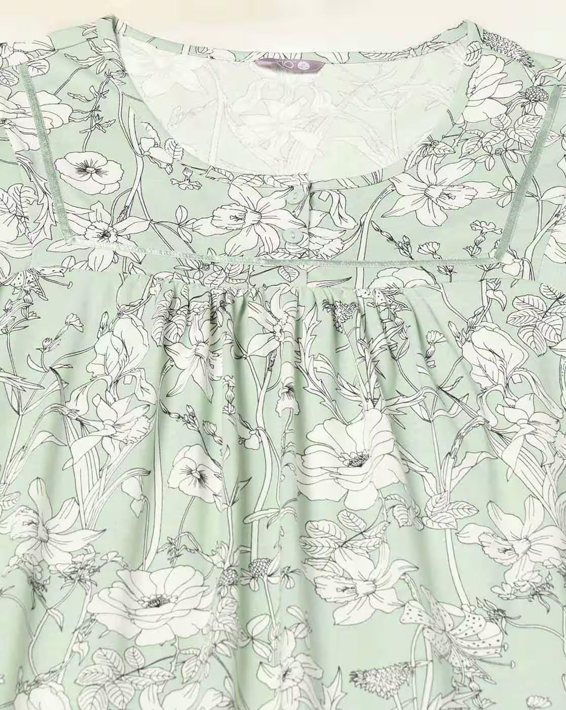 Women All-Over Floral Print Nightie