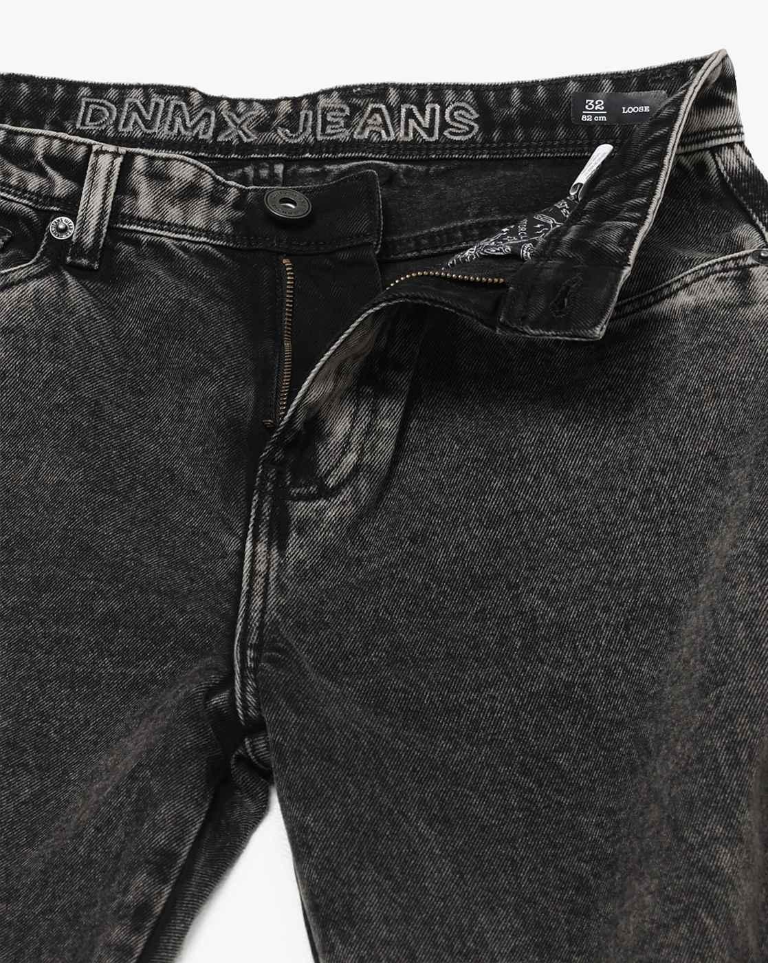 Men Lightly Washed Loose Fit Jeans
