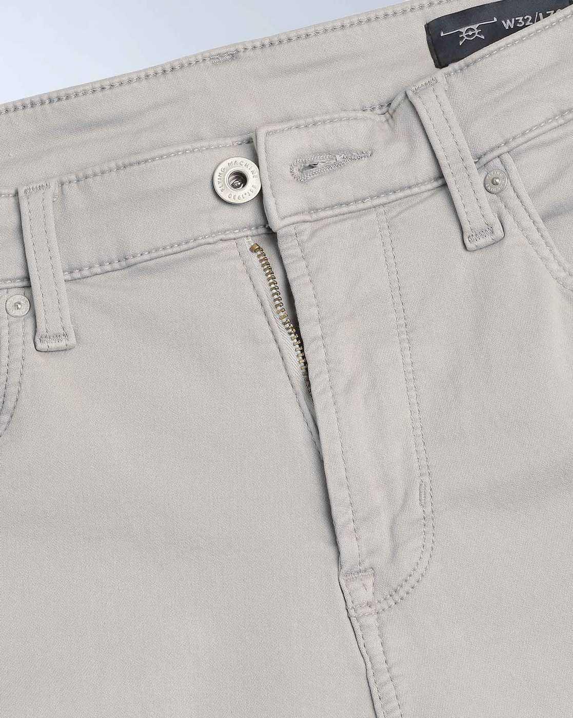 Mid-Rise Slash Slim Tapered Fit Jeans