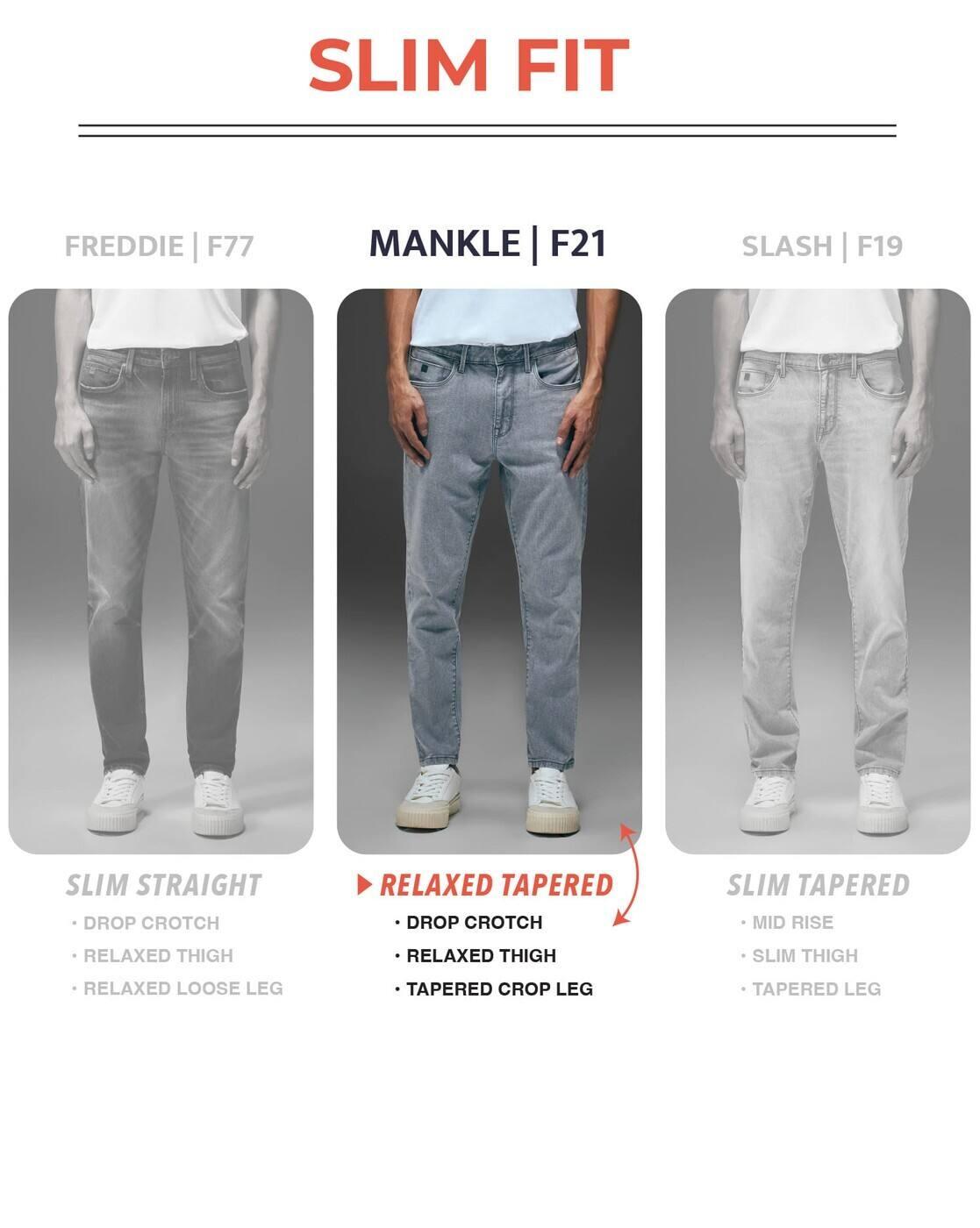 Mankle Relaxed Tapered Fit F- Lite Jeans