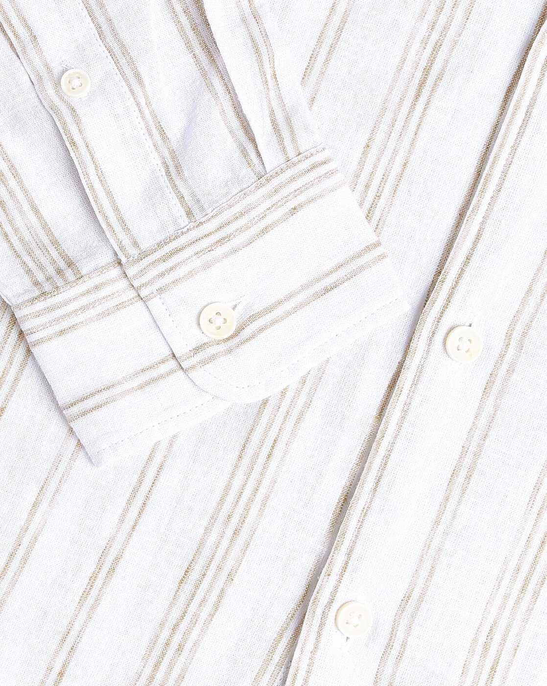 Vertical Striped Slim Fit Shirt