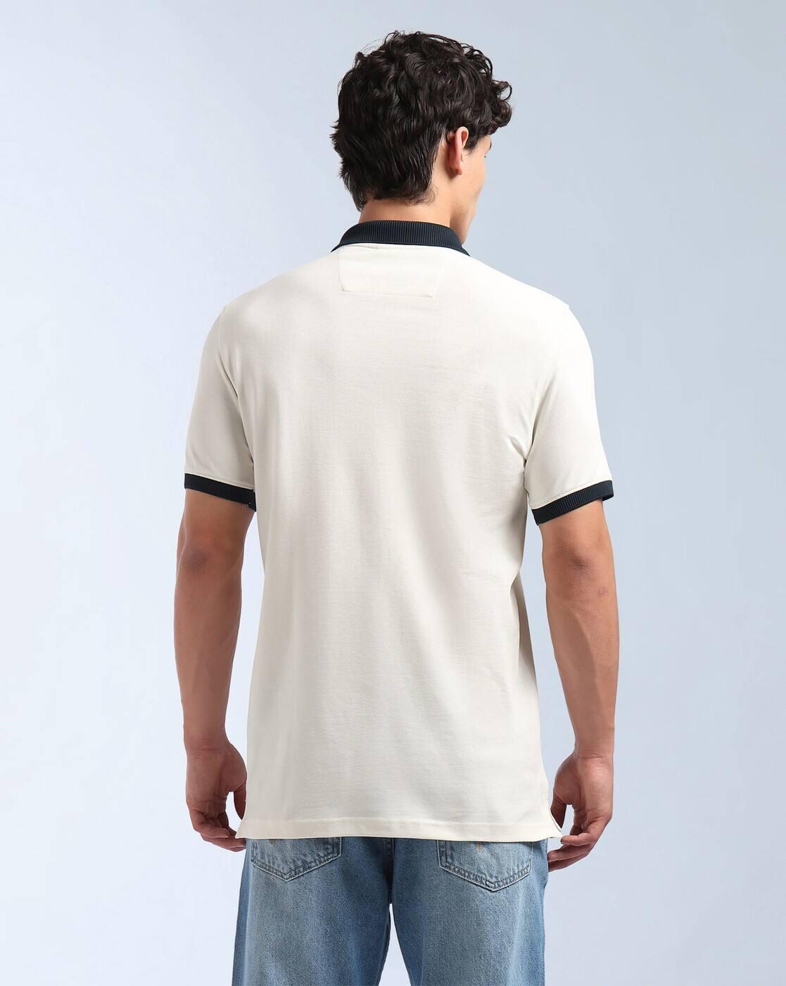Men Solid Regular Fit Polo Shirt