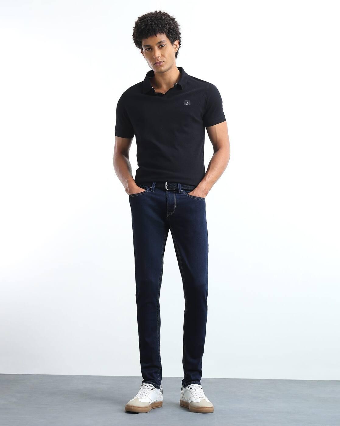 Jackson Skinny Fit Whiskered Jeans