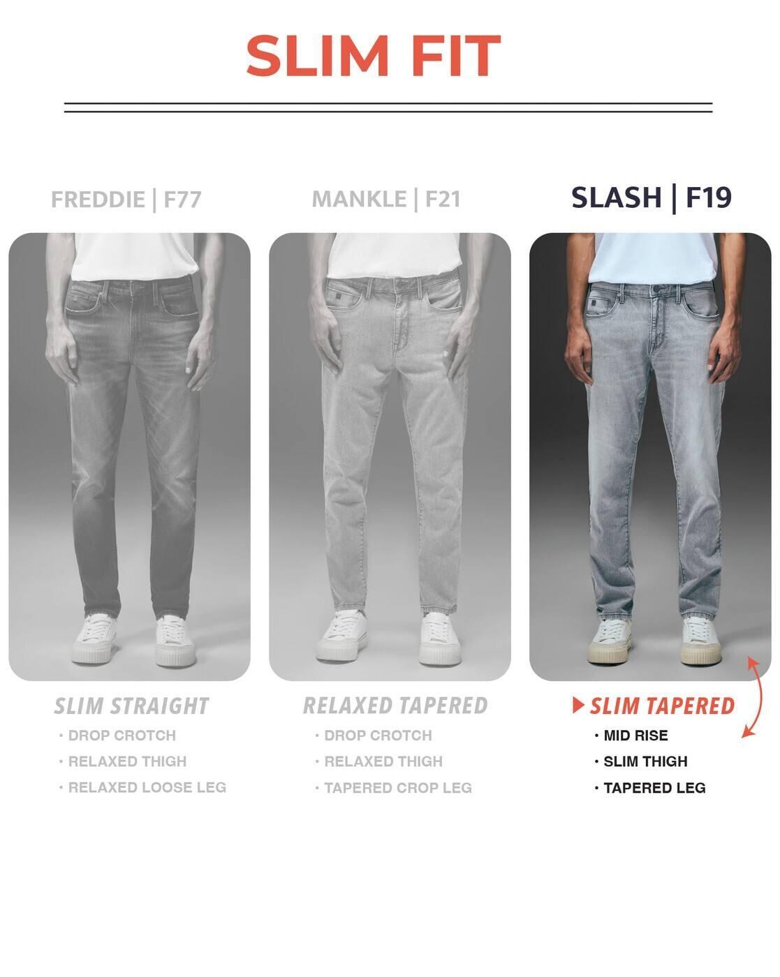 Slash Slim Tapered Fit Whiskered Jeans