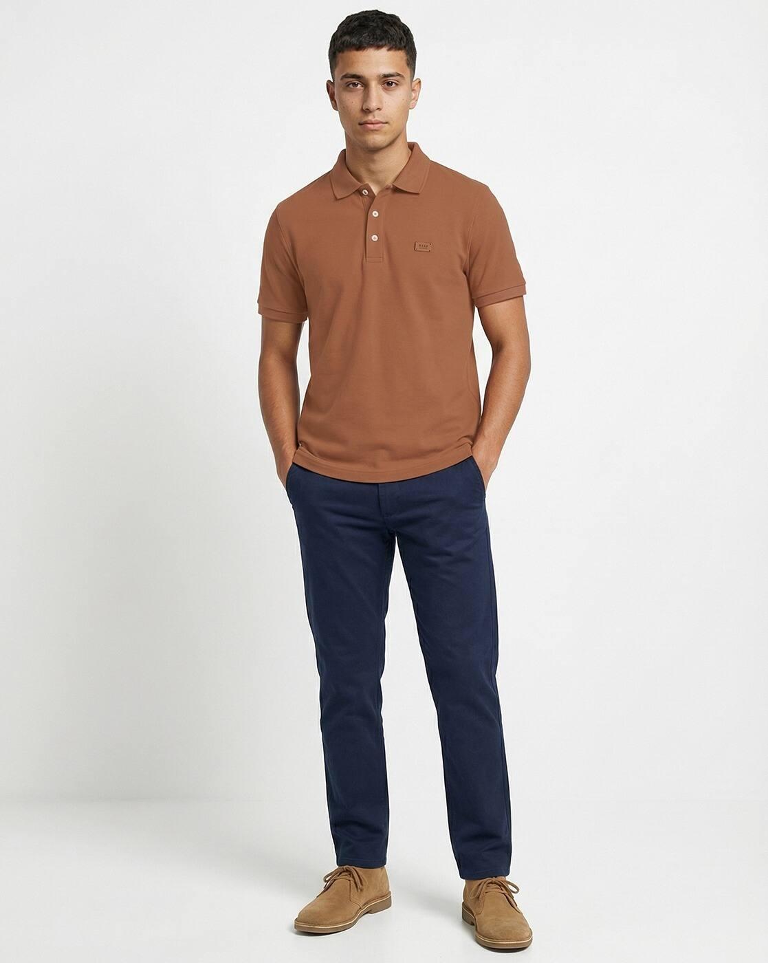 Cotton Regular Fit Polo T-Shirt