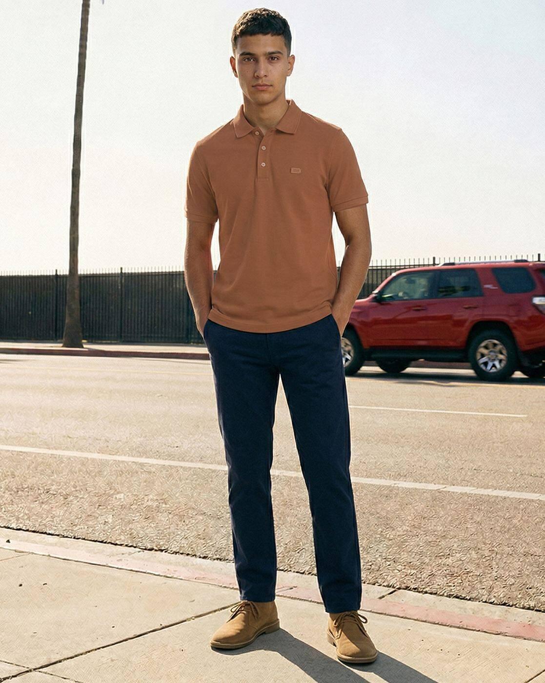 Cotton Regular Fit Polo T-Shirt