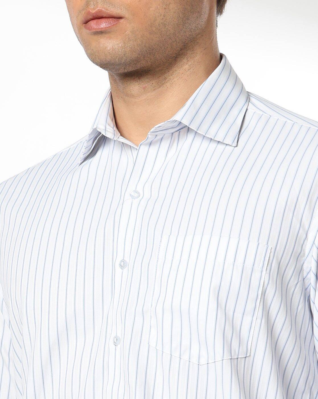 Regular Fit Striped Formal Shirt