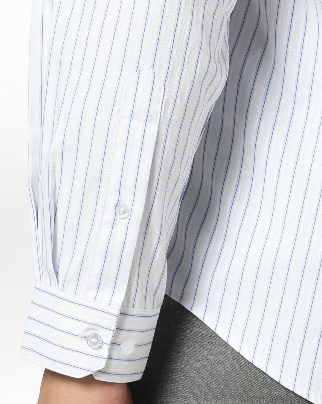 Regular Fit Striped Formal Shirt