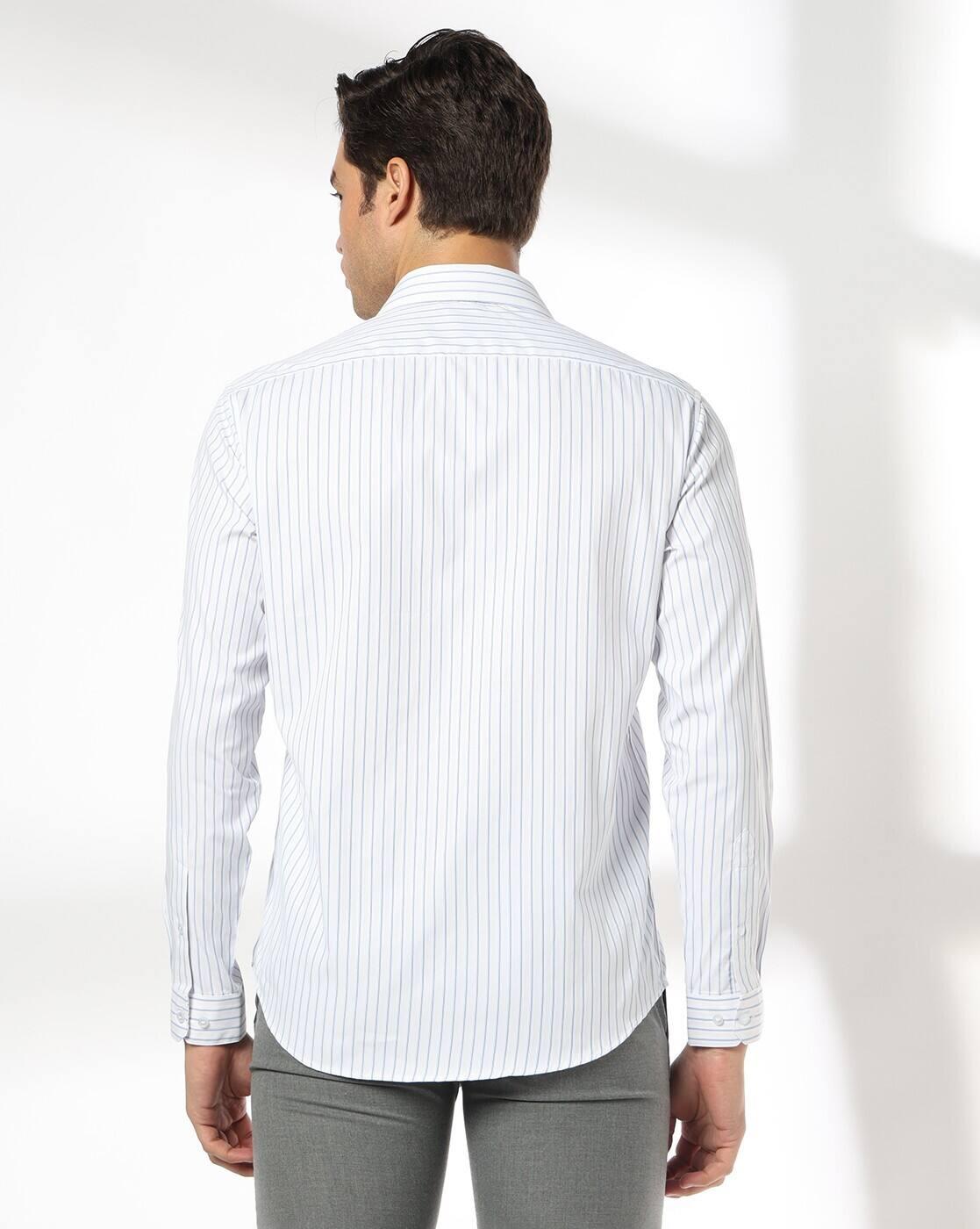 Regular Fit Striped Formal Shirt
