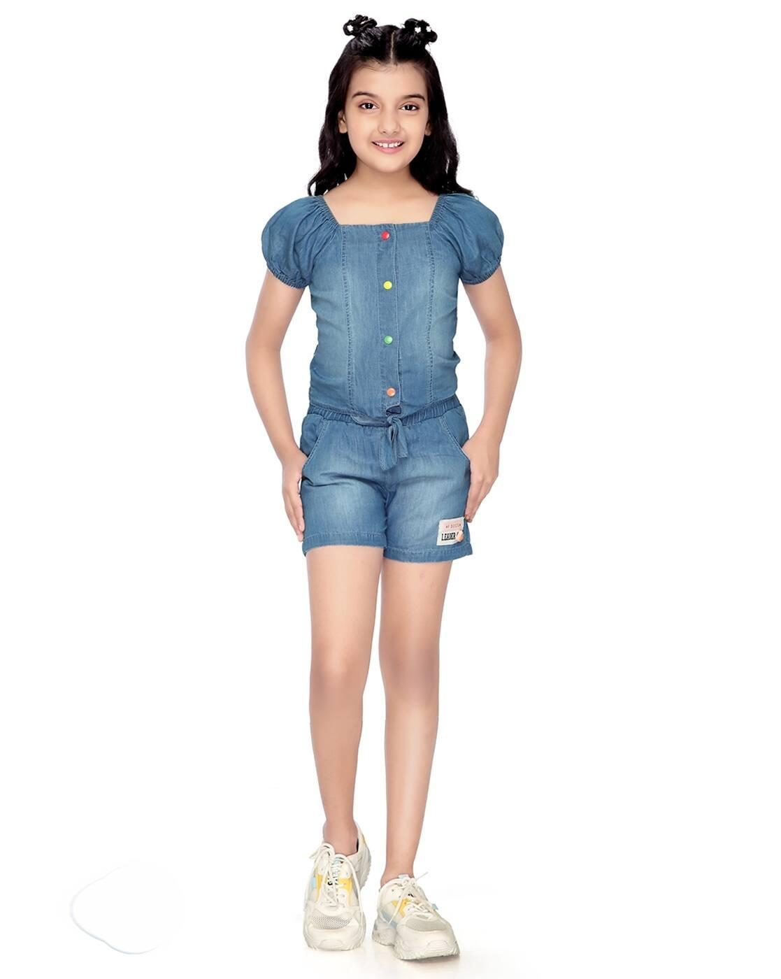 Girls Denim 2-Piece Set