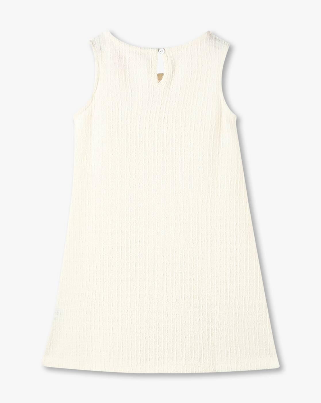 Girls Knit Dress with Embellished Bow