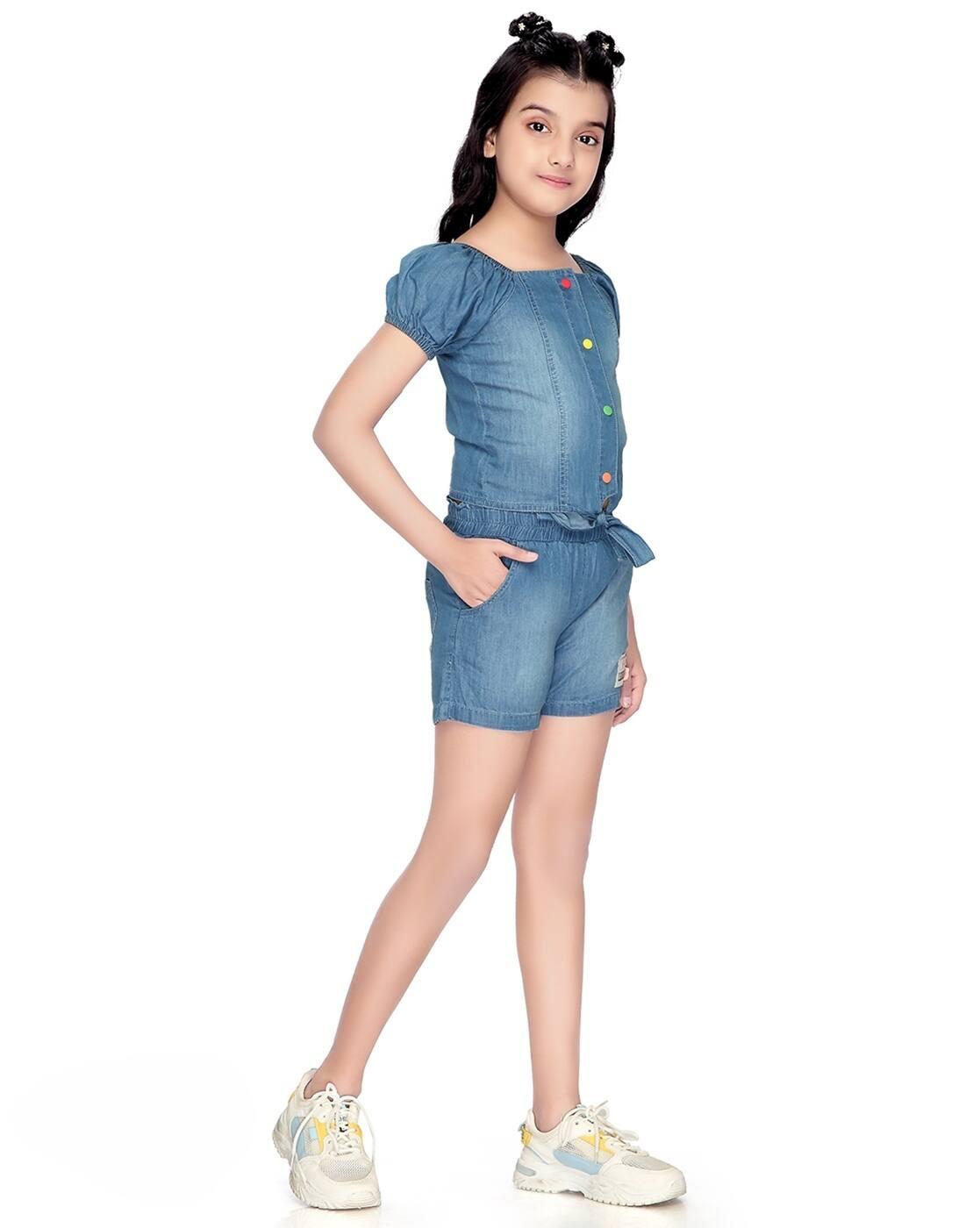 Girls Denim 2-Piece Set