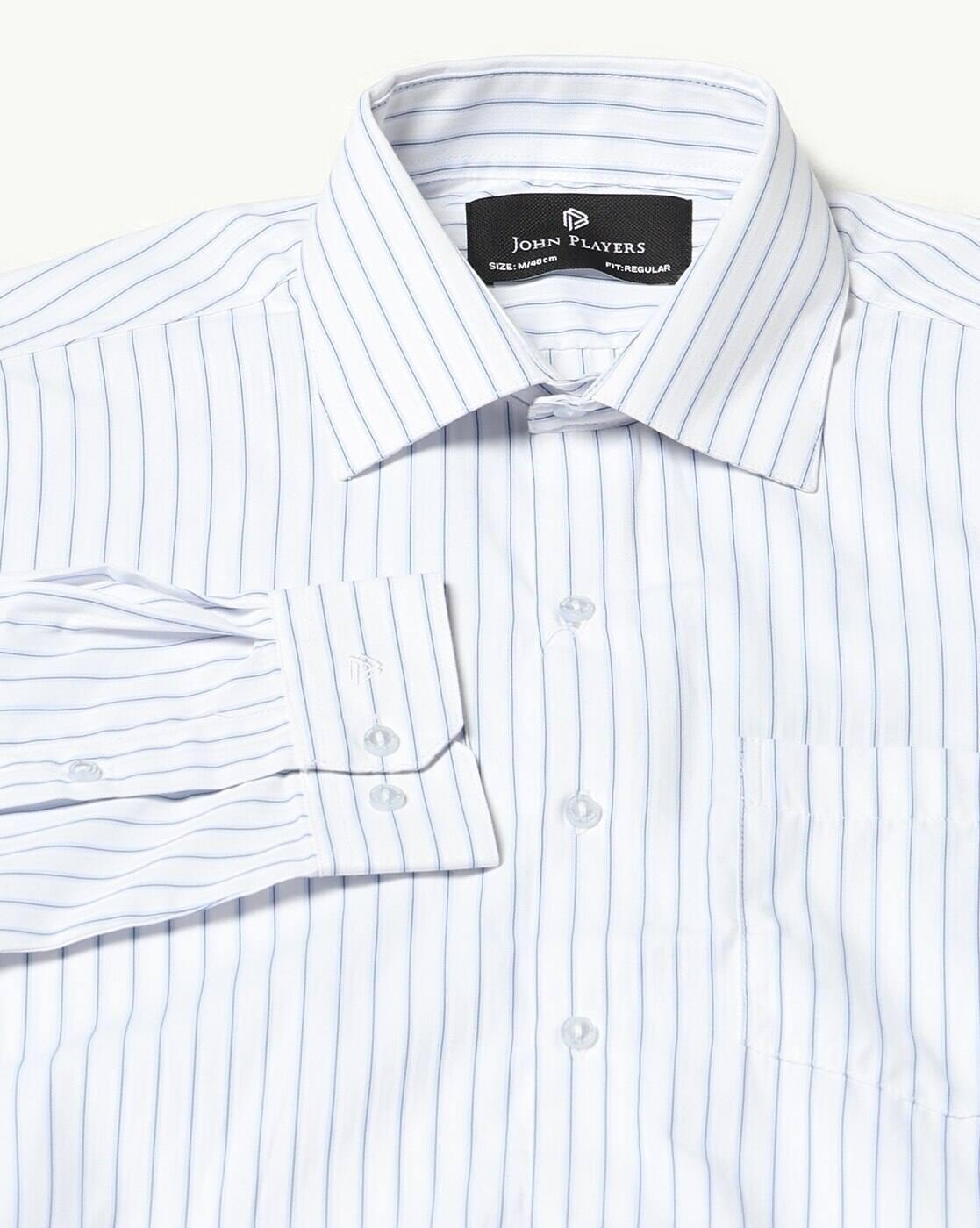 Regular Fit Striped Formal Shirt