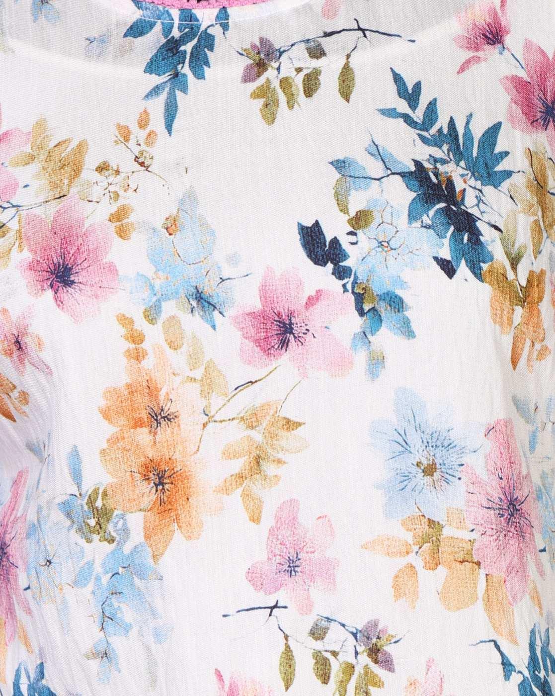 Women Floral Print Straight Kurti