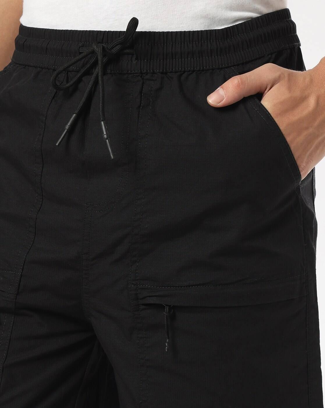 Men Mid-Rise Ripstop Shorts