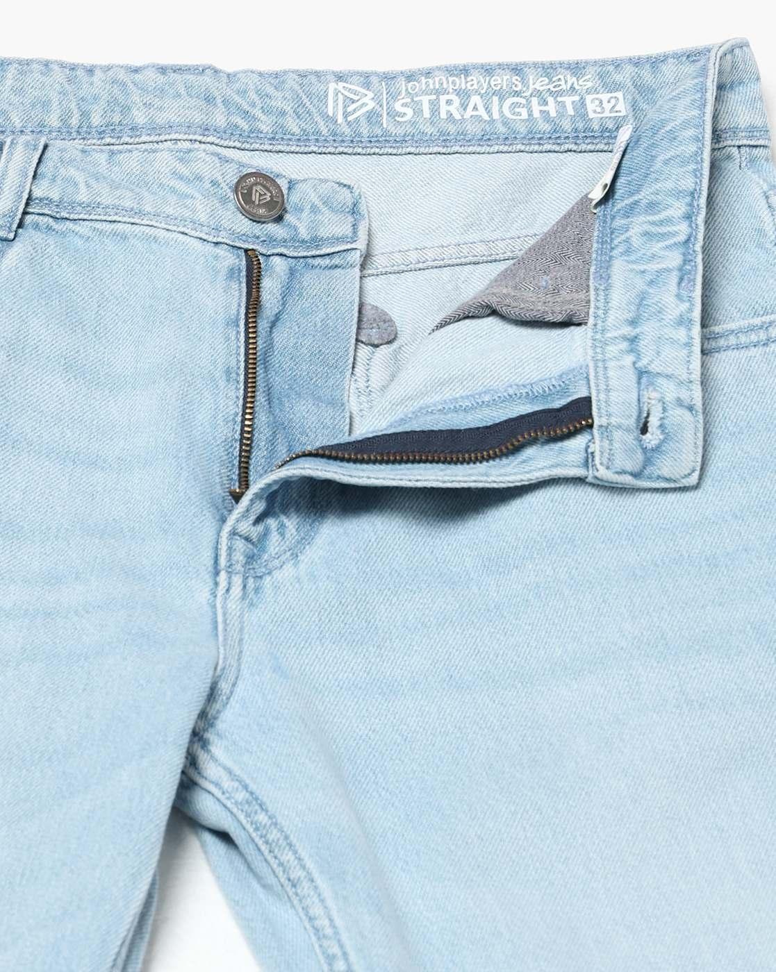 Men Straight Fit Cotton Stretch Jeans