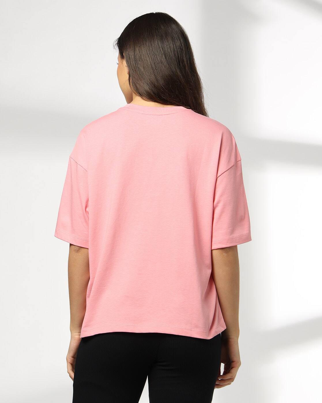 Women Boxy Fit Crew-Neck T-Shirt