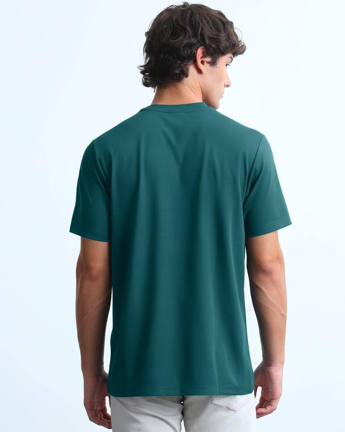 Men Regular Fit Crew-Neck T-Shirt