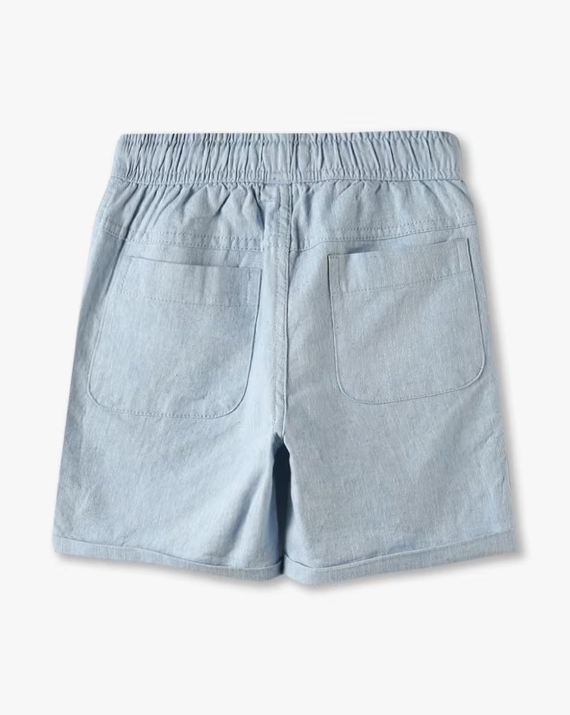 Boys Regular Fit Shorts with Badge