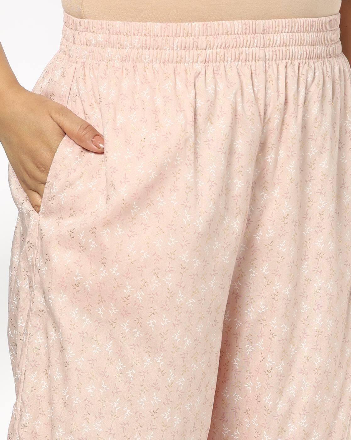 Women Floral Print Straight Kurta with Patiala Pants