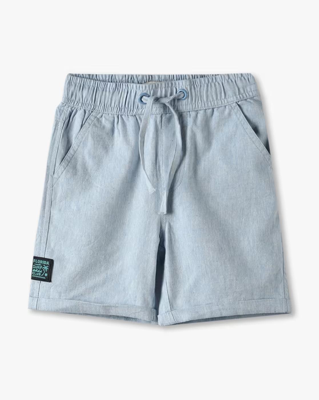 Boys Regular Fit Shorts with Badge