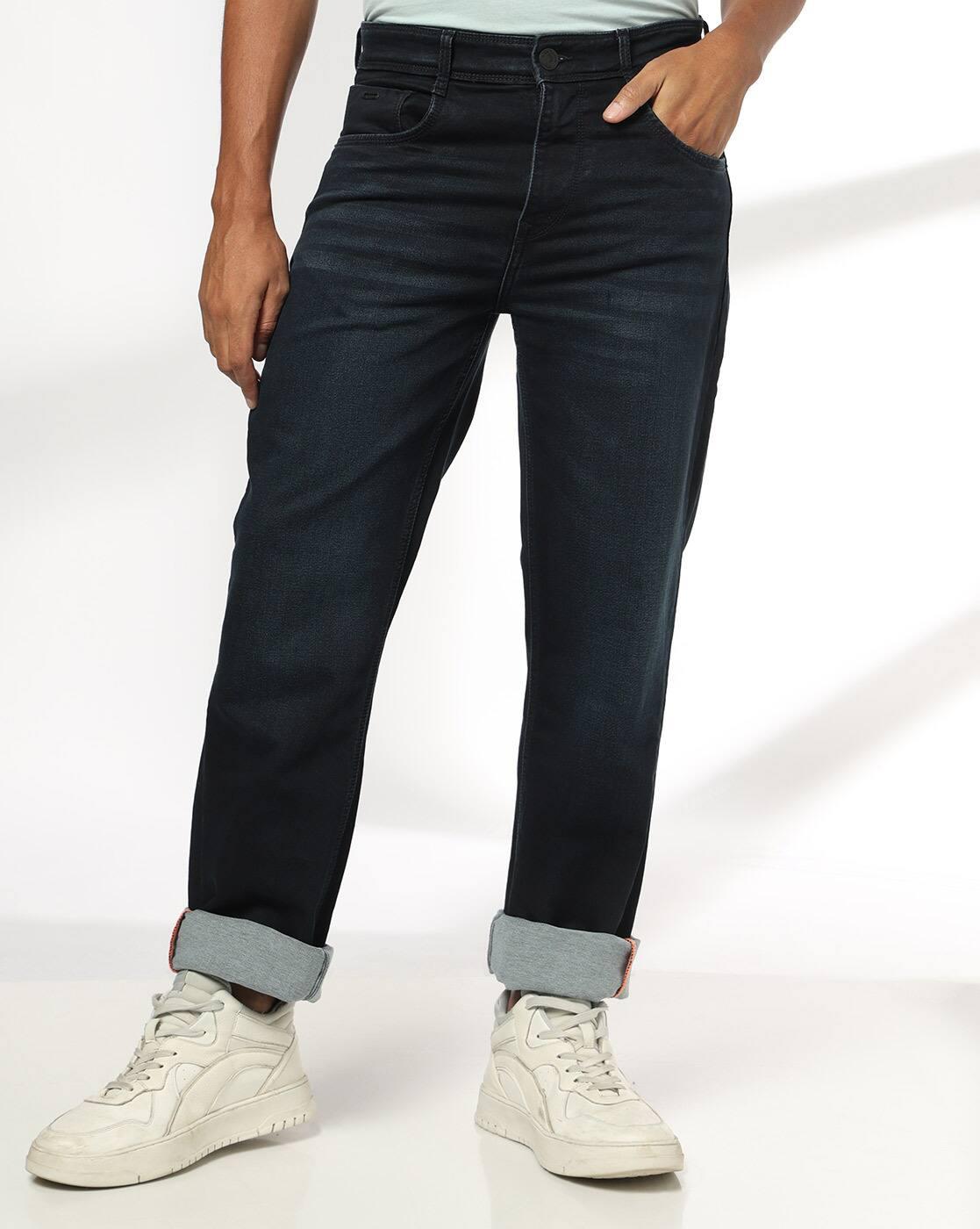 Men Mid-Rise Straight Fit Jeans
