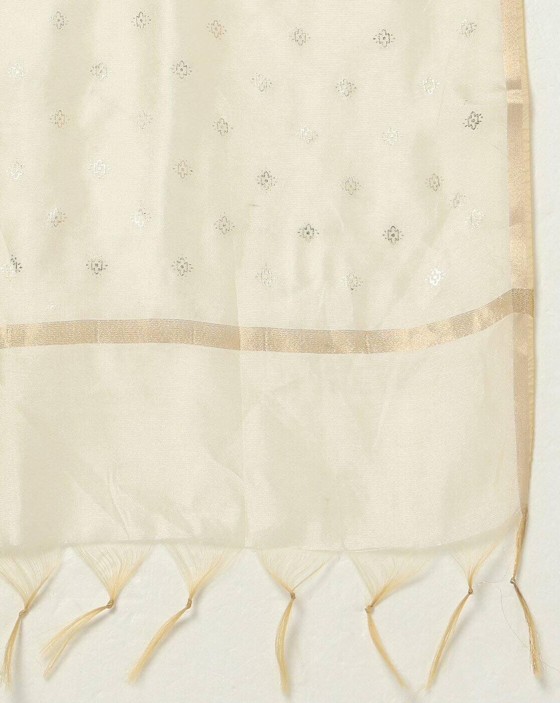 Women Printed Dupatta with Tassels