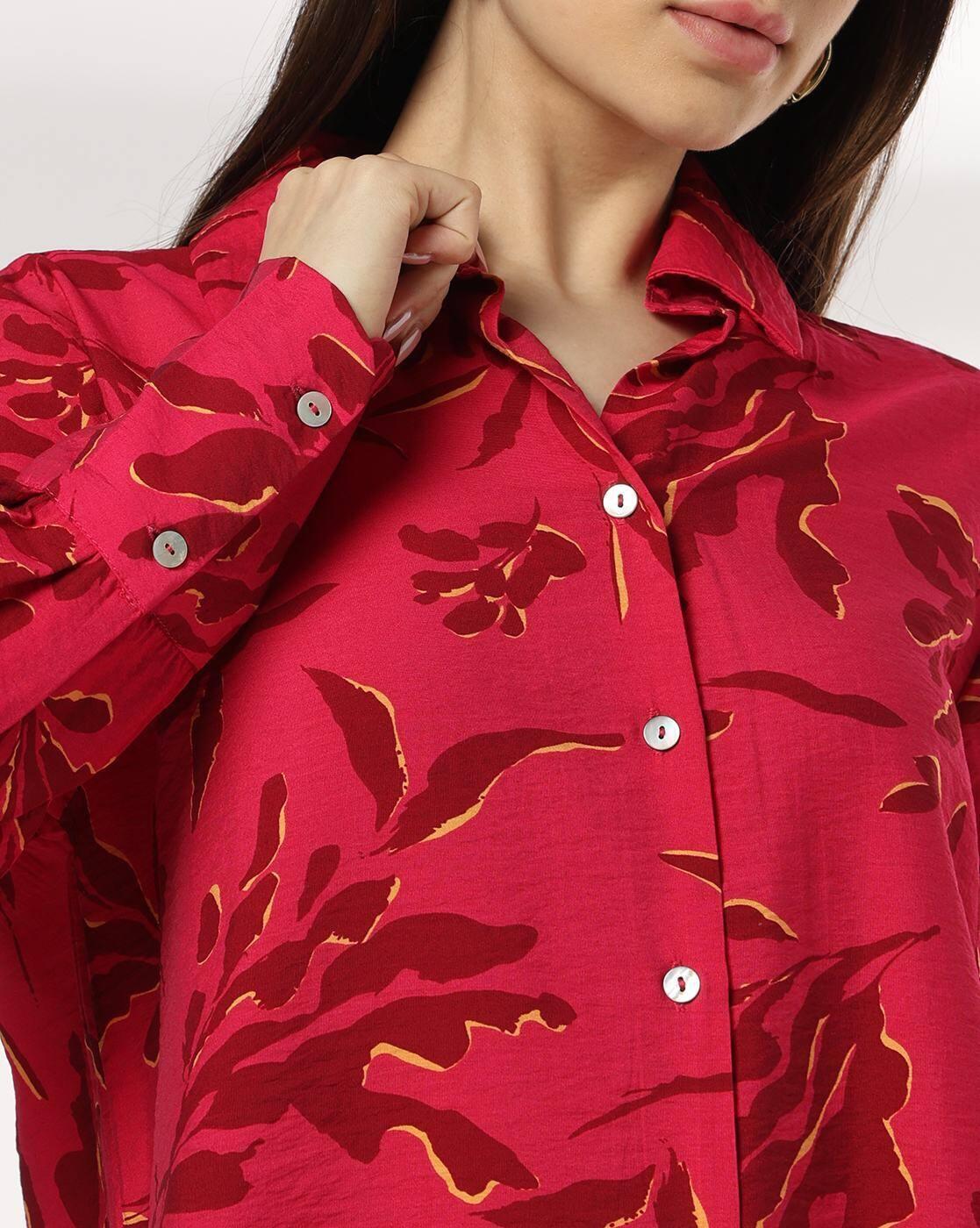 Women Floral Print Regular Fit Shirt