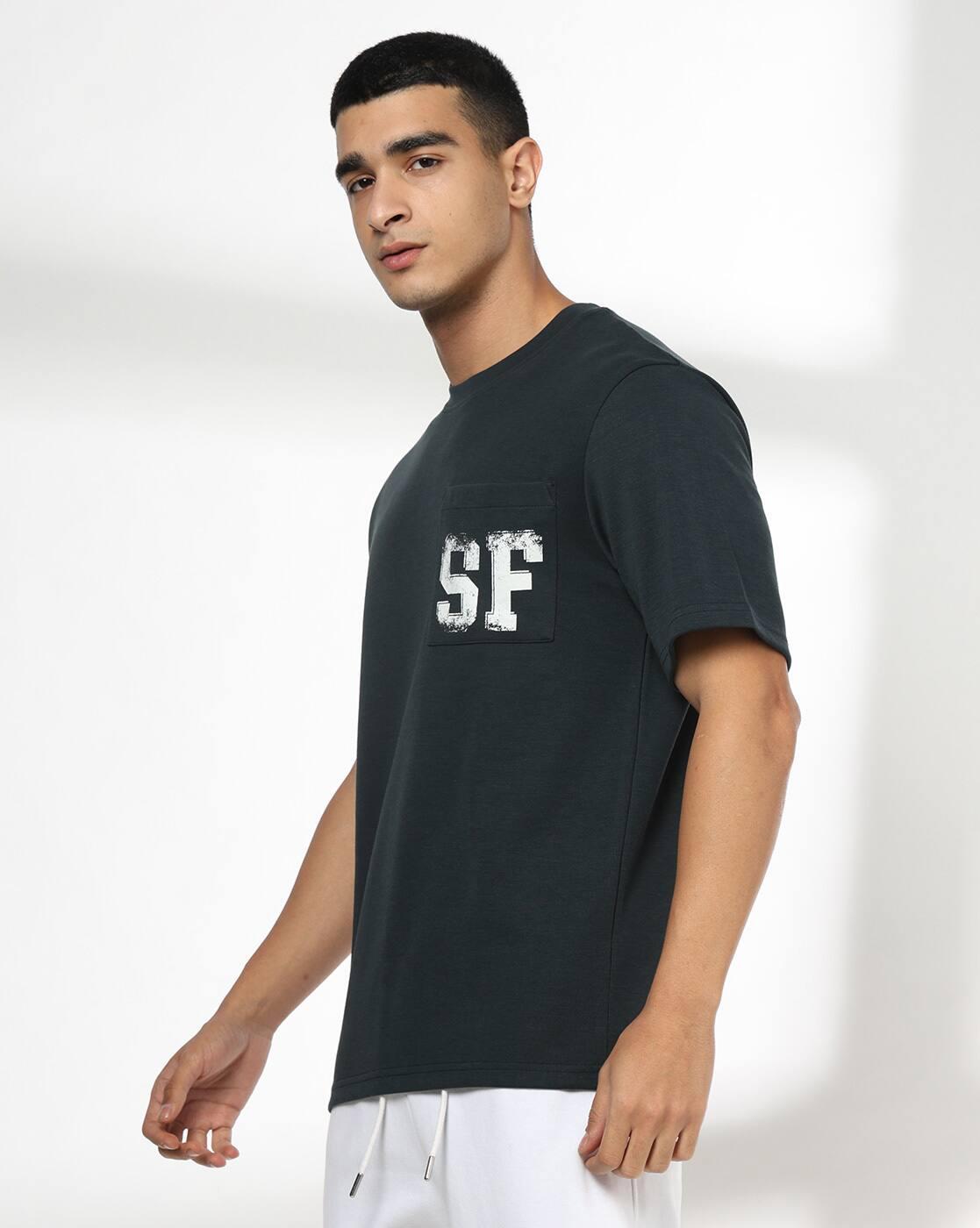Men Printed Regular Fit Crew-Neck T-Shirt