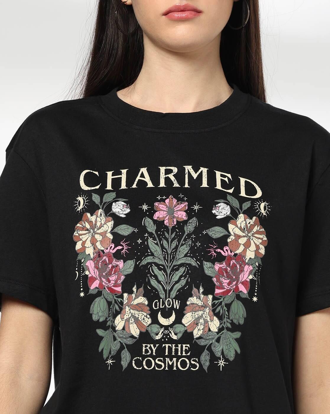 Women Floral Print Boxy Fit T-Shirt