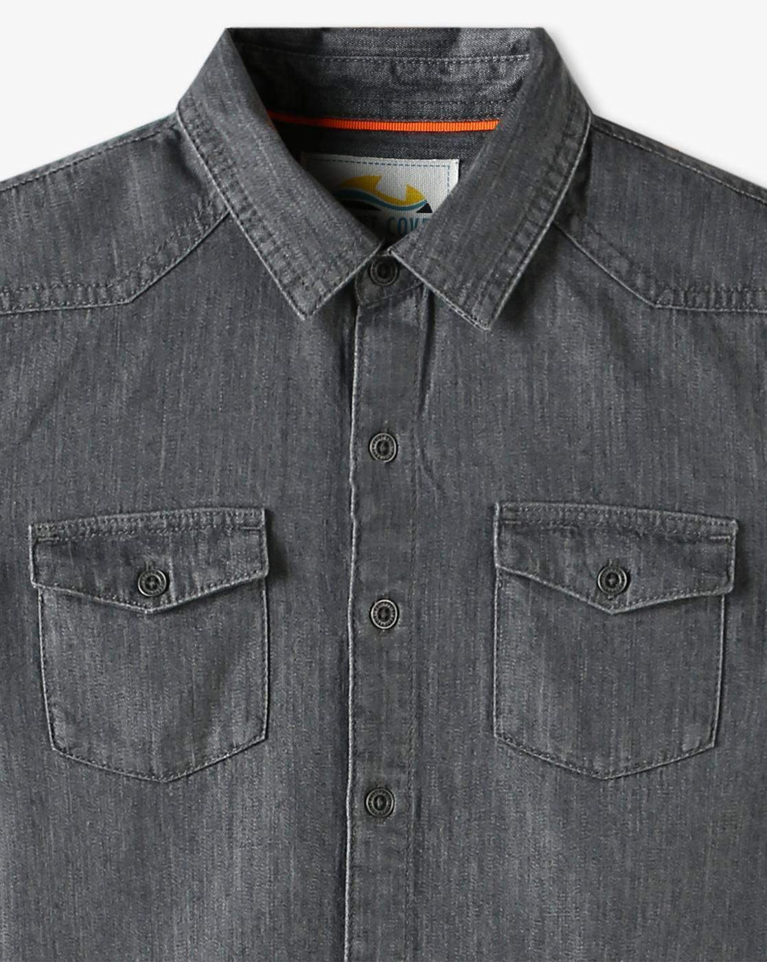Boys Relaxed Fit Shirt with Flap Pockets