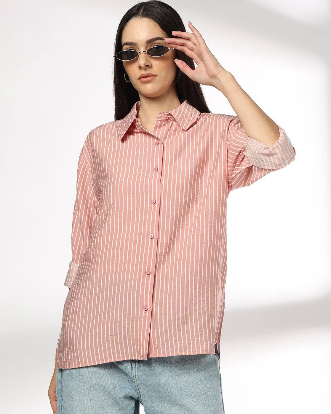 Women Stripes Classic Fit Shirt