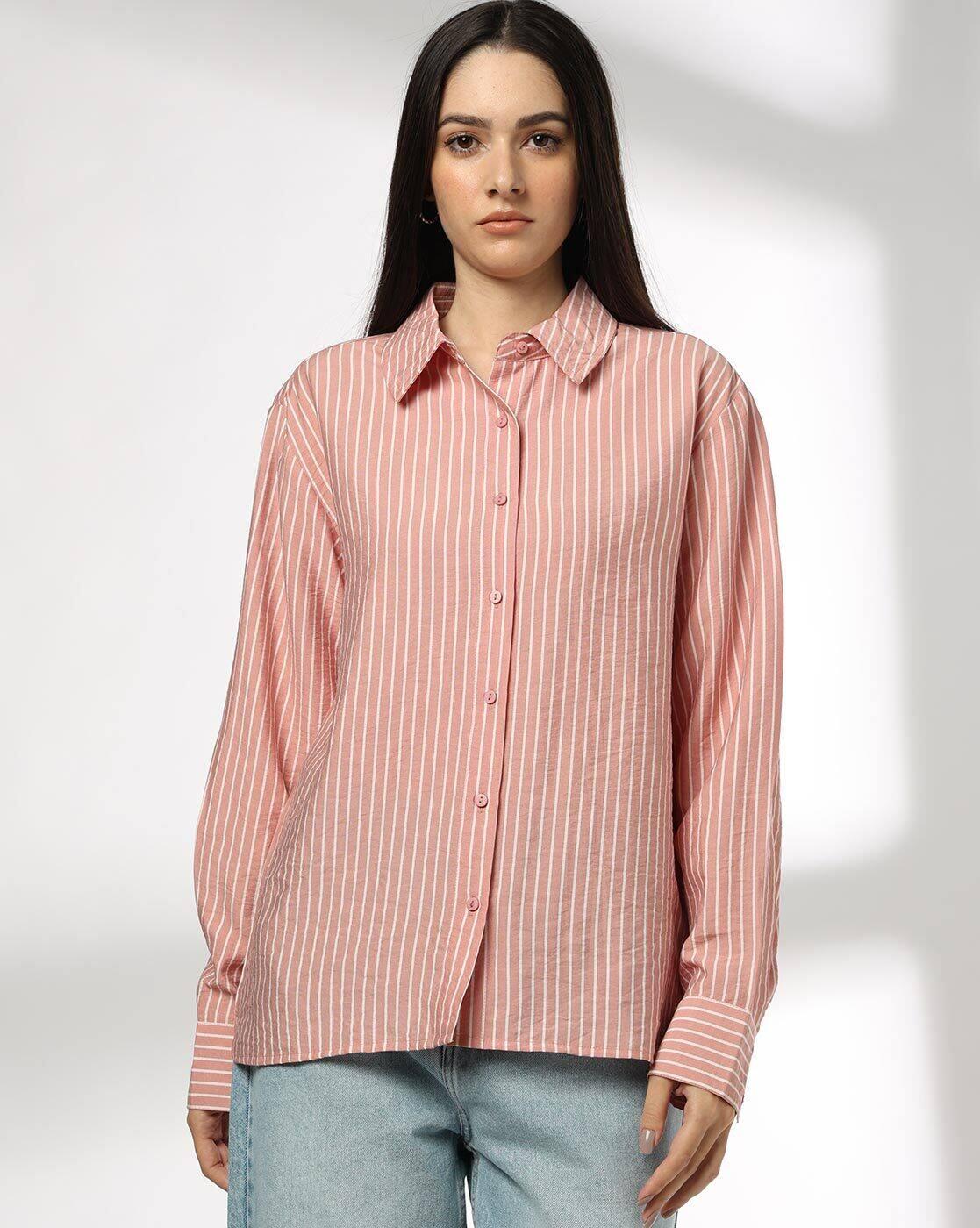 Women Stripes Classic Fit Shirt