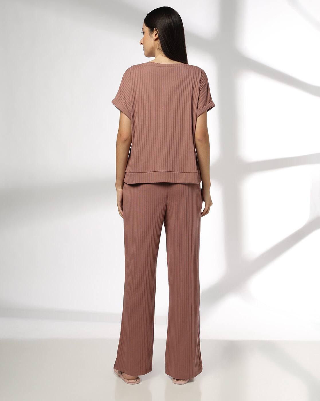Women Ribbed Lounge Set