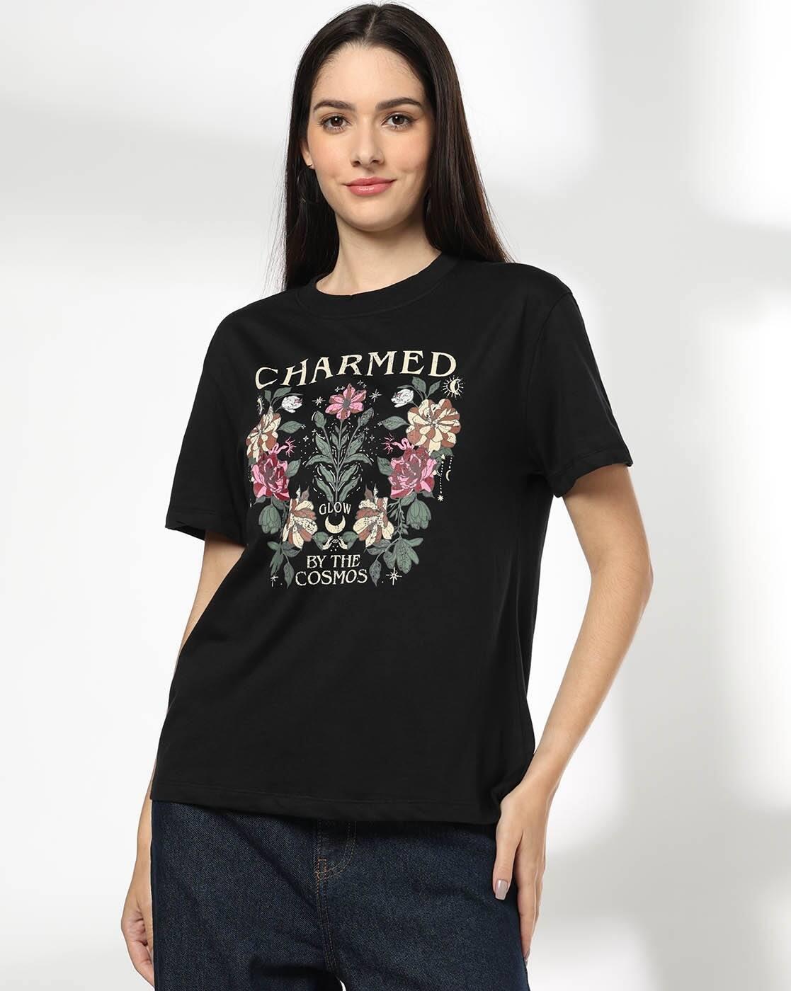 Women Floral Print Boxy Fit T-Shirt