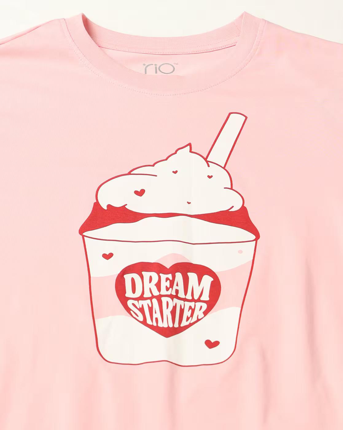 Women Graphic Print Cotton T-Shirt & Pyjamas Set