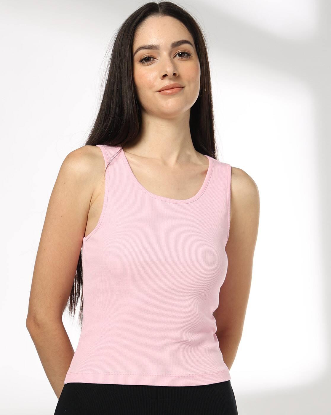 Women Regular Fit Scoop-Neck Tank Top