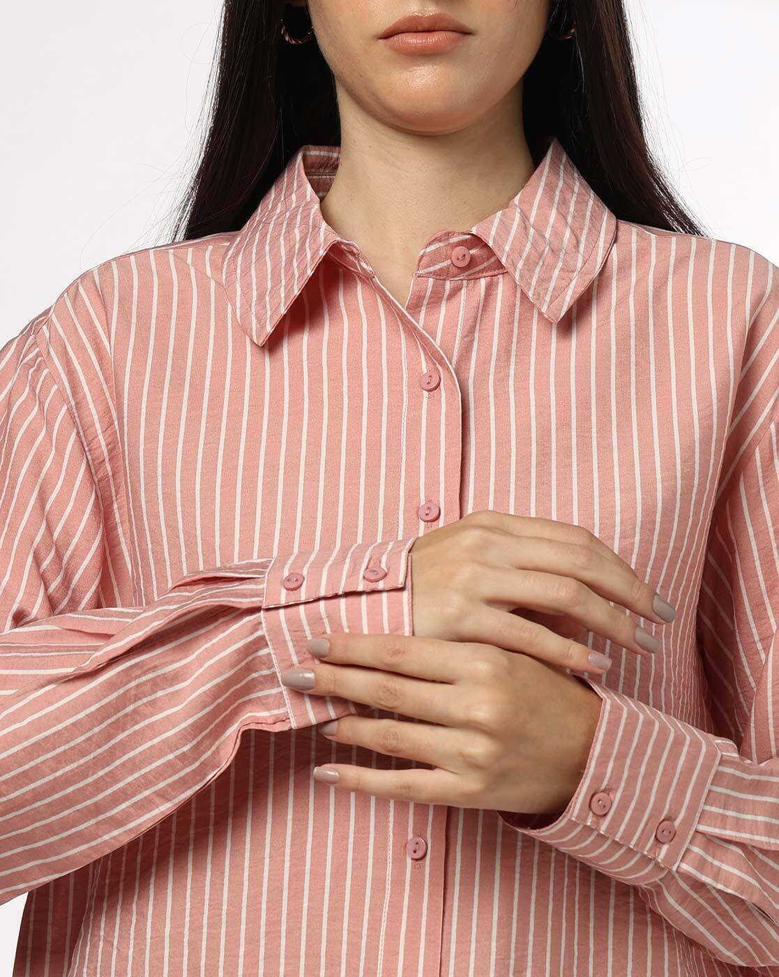 Women Stripes Classic Fit Shirt